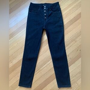 VGUC SOUND STYLE NY/LA AMAZING WAIST ANKLE SKINNY HI-RISE BLACK JEANS IN SIZE 8